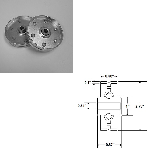 Ball Bearing Sheave SKR699-0858