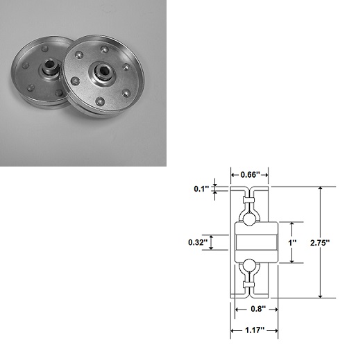 Ball Bearing Sheave SKR699-0859